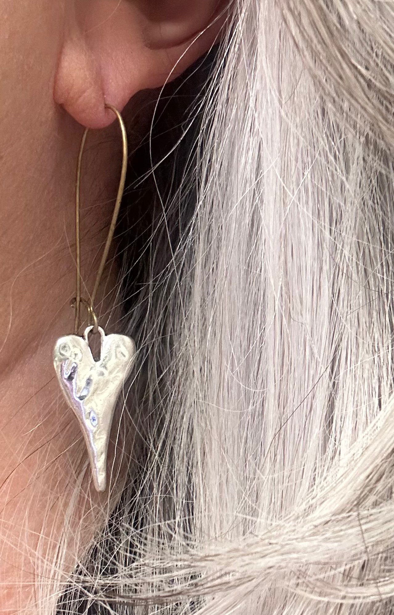 L&F Dangling Heart Earrings