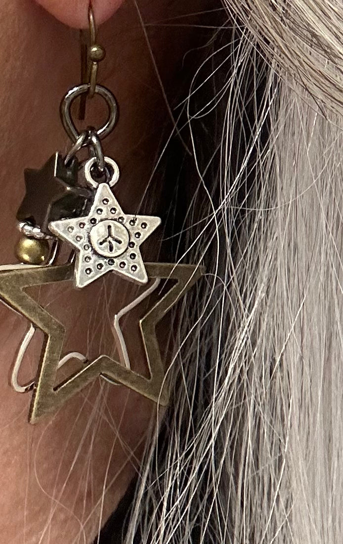 L&F Dangling Stars Earrings