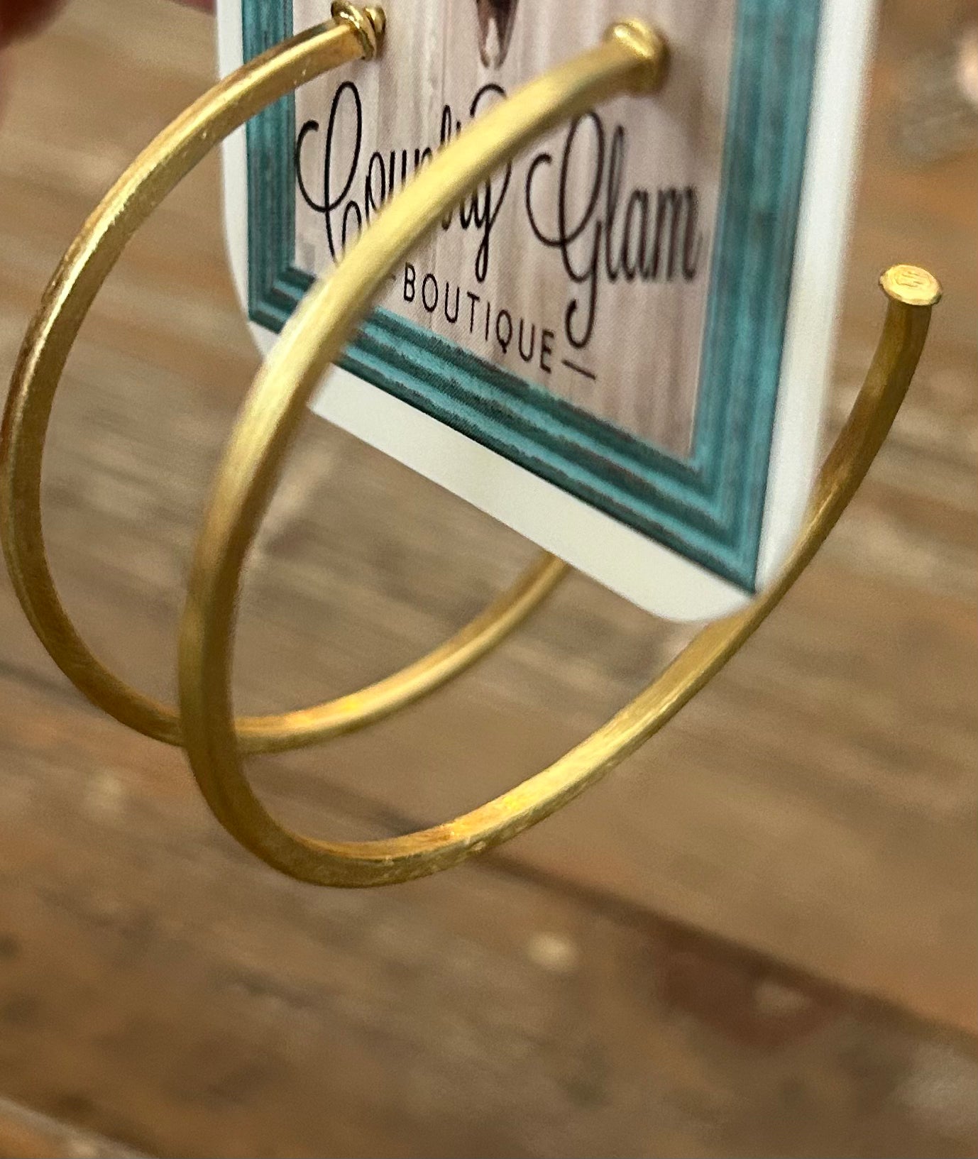 Medium Thin Gold Plated Loops