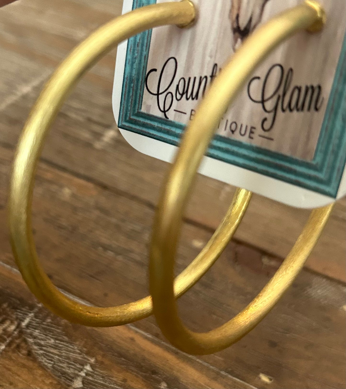 Large Gold Plated Loops