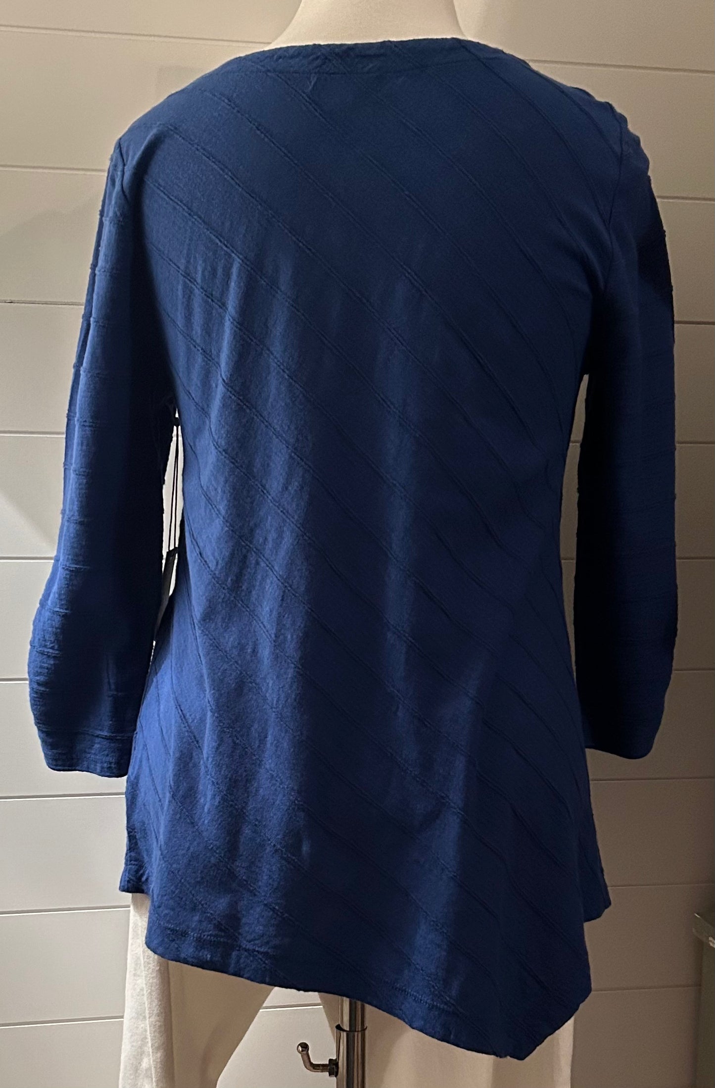 Habitat Cobalt Asymmetrical Tuck Pleat Top