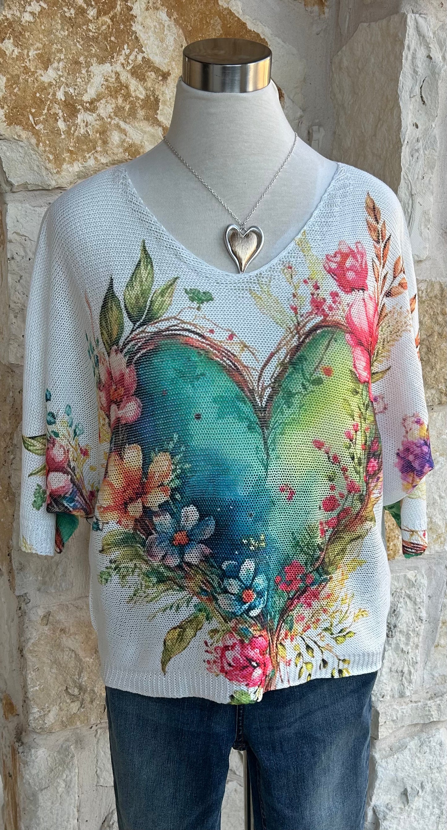 Painted Heart Sweater