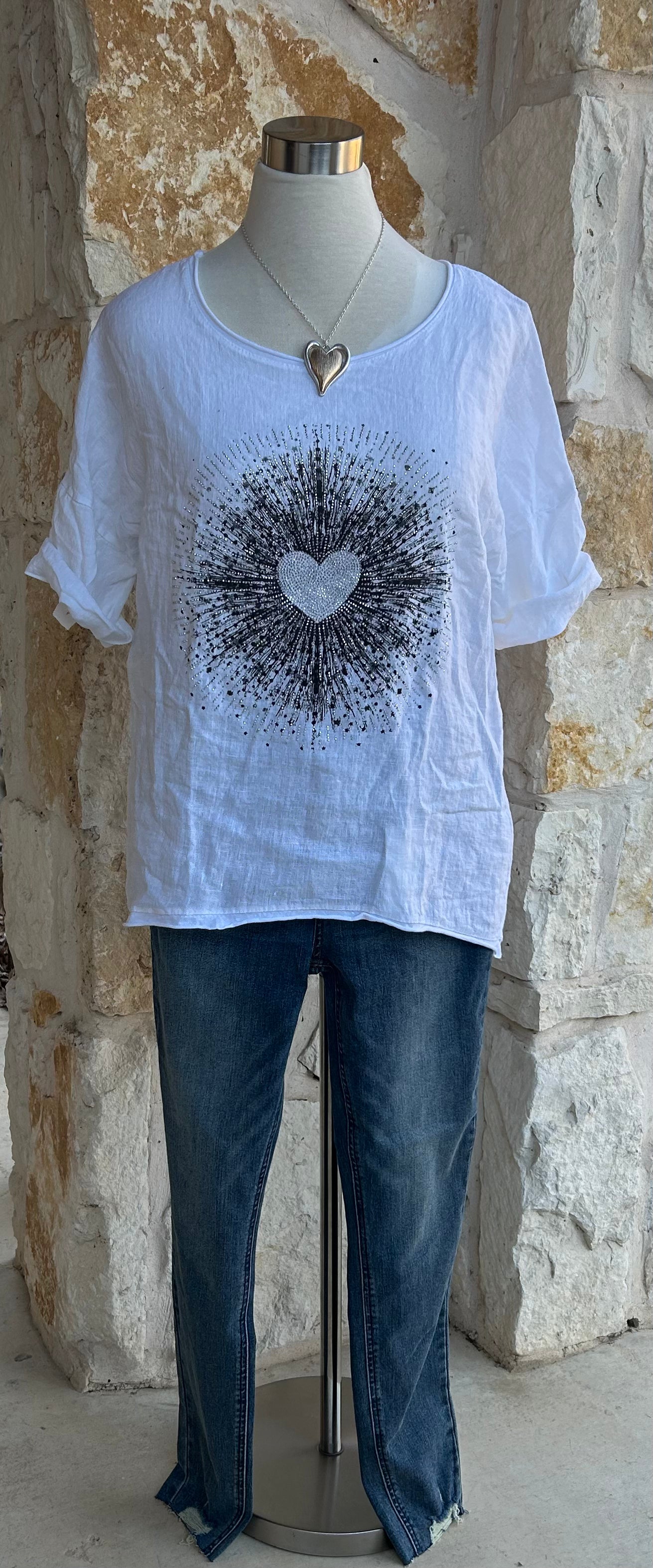 Starburst Heart Top