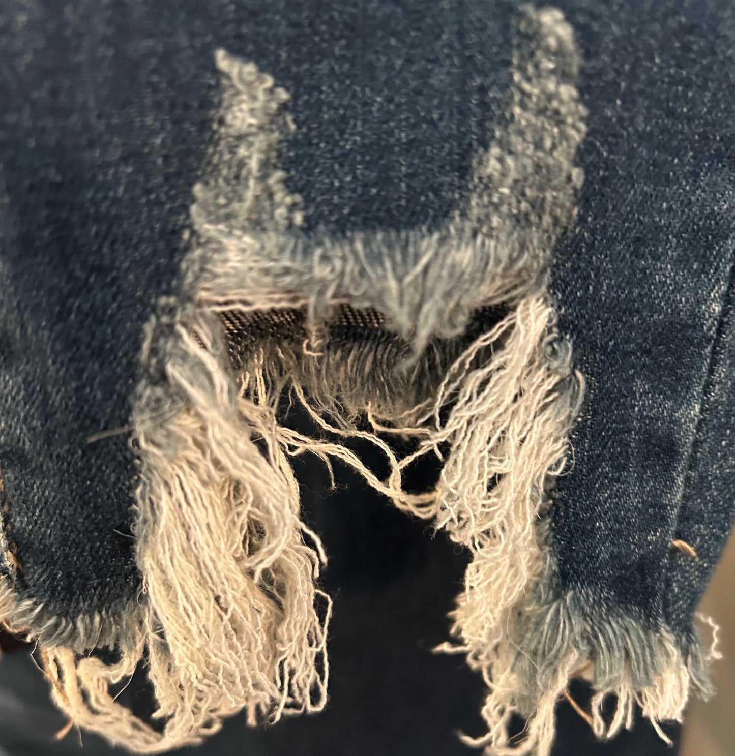 Judy Blue Mid Rise Skinny Destroyed Hem