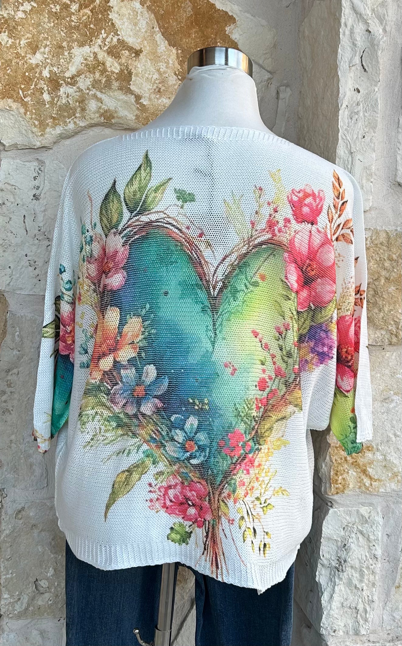Painted Heart Sweater