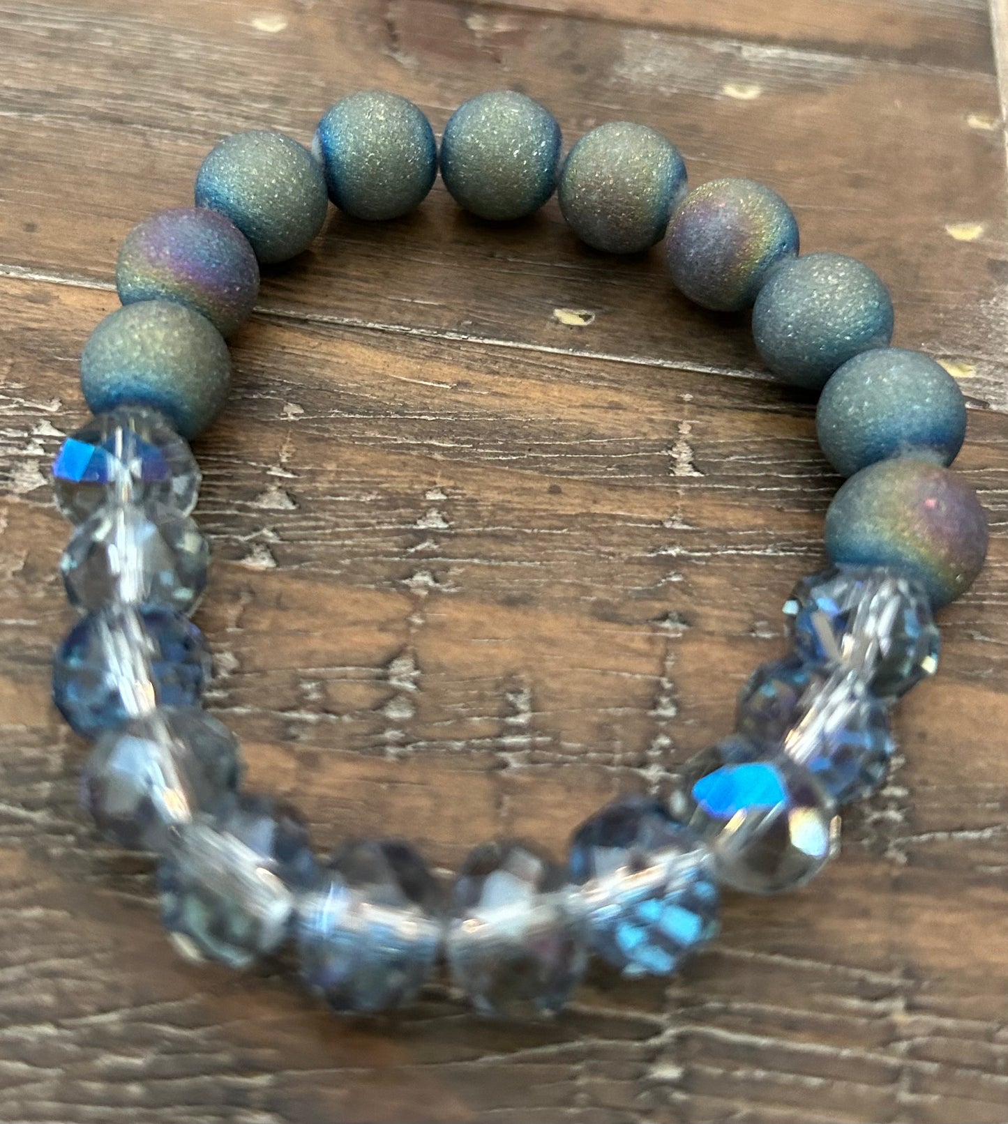 Half and Half Stretch Bracelet