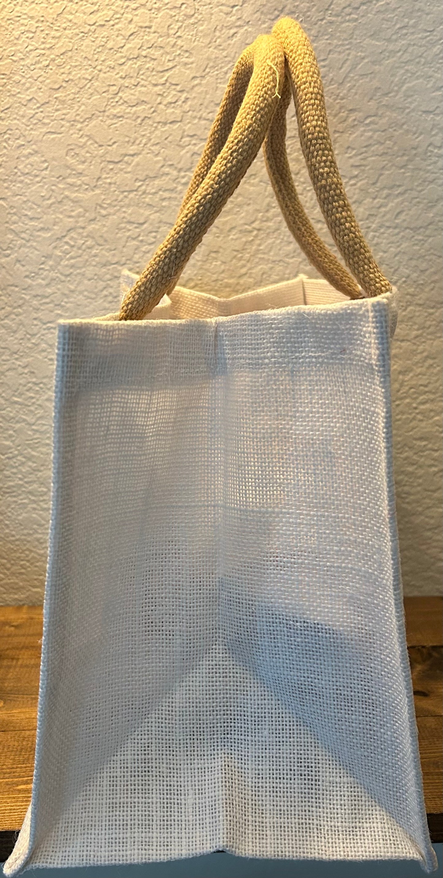 Angel Canvas And Jute Large Tote
