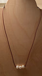 Three Pearl Bead Necklace
