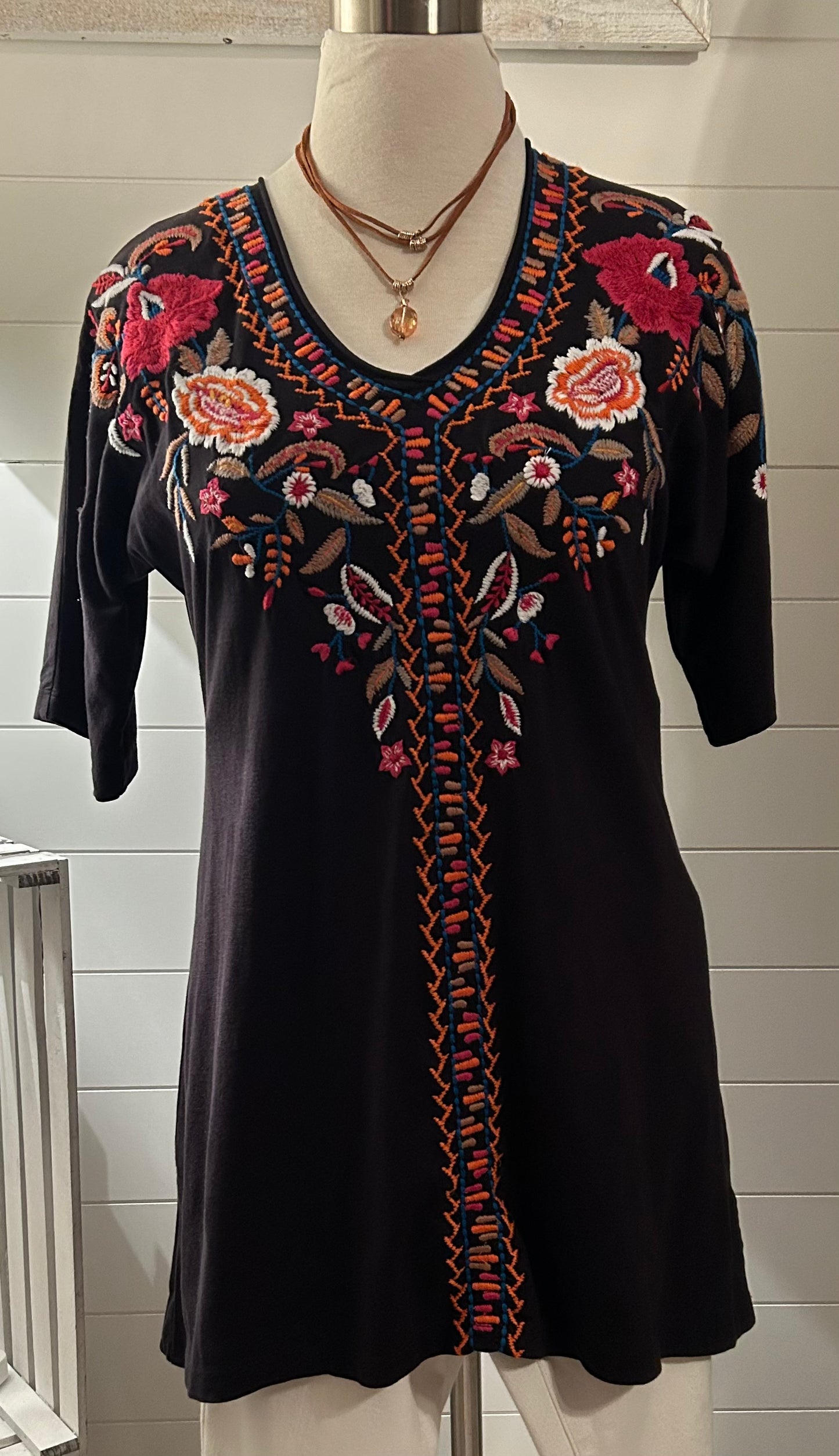 Caite Embroidered Tunic