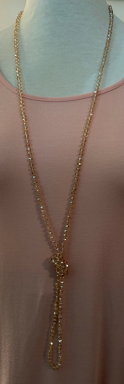 Light Pink Crystal Necklace