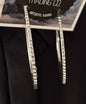 L&F Silver Crystal Hoops