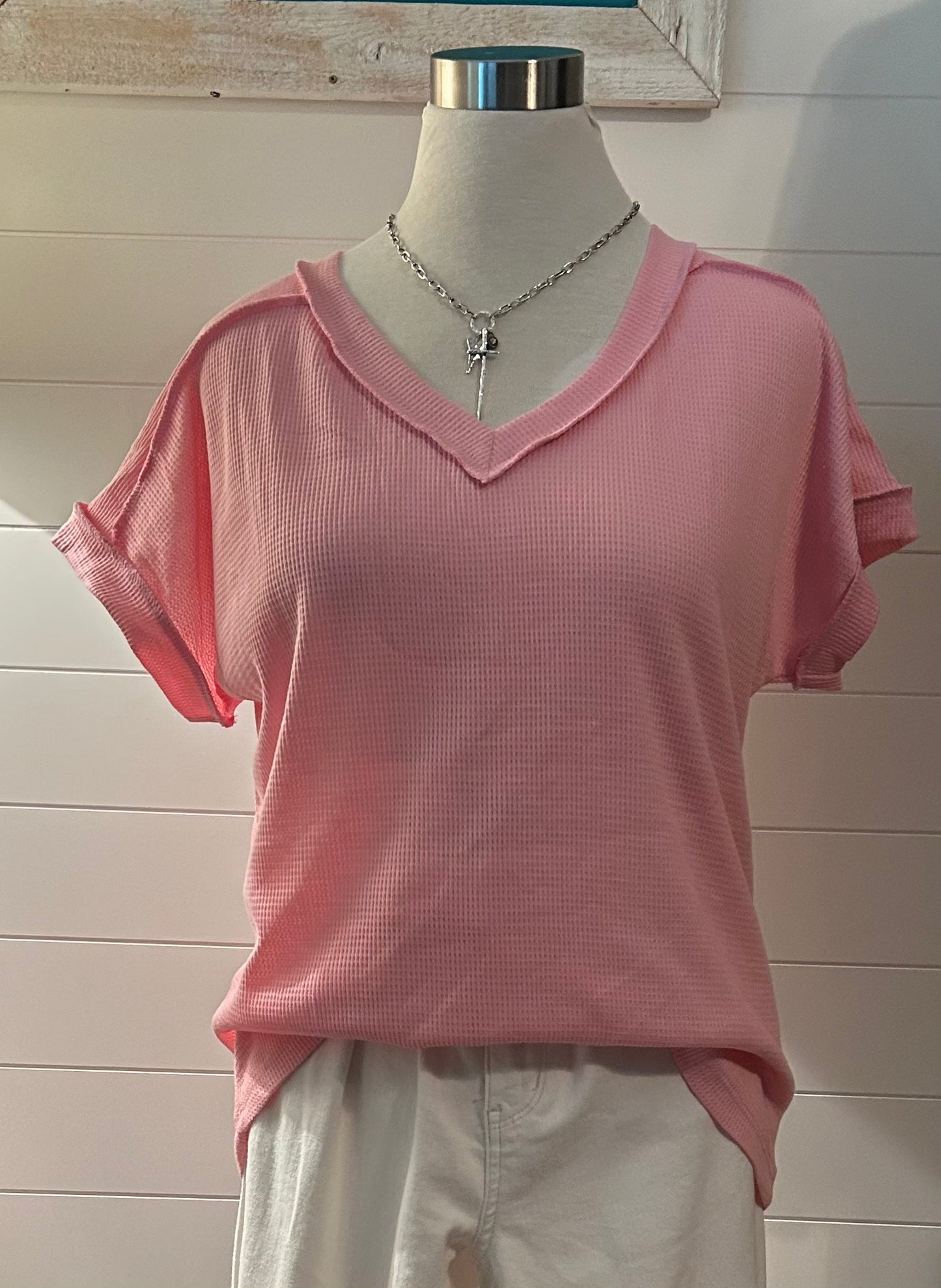 Lucy Waffle Knit Top