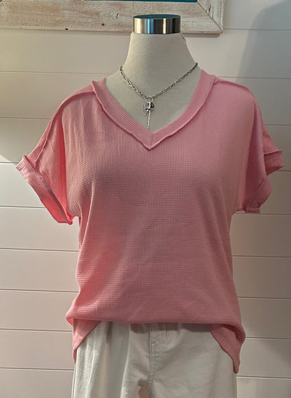 Lucy Waffle Knit Top