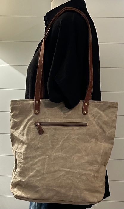 Myra Yesteryear Vintage Style Tote Bag