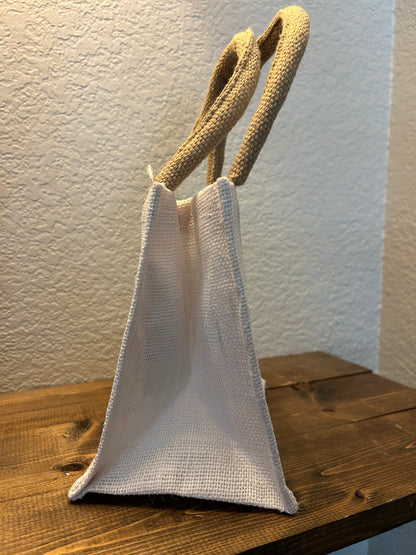 Angel Jute and Canvas Gift Bag